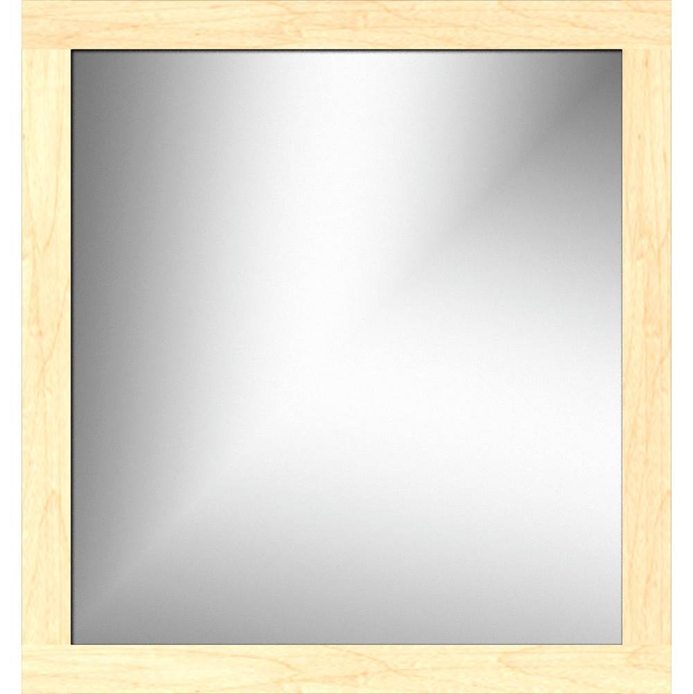 Strasser Woodenworks 30 X .75 X 32 Framed Mirror Non-Bev Square Nat Maple