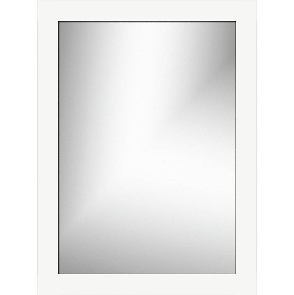Strasser Woodenworks 24 X .75 X 32 Framed Mirror Non-Bev Square Sat White
