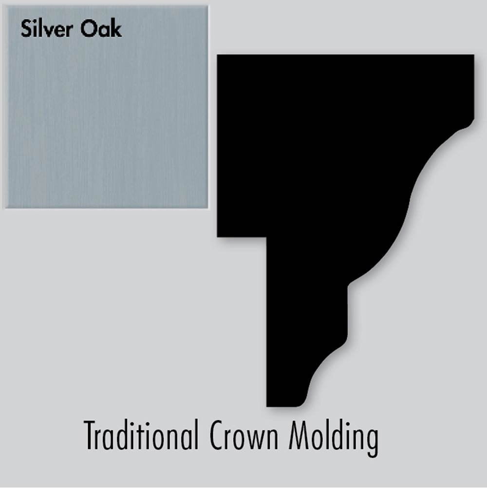 Strasser Woodenworks 2 X 1.25 X 72 Round Crown Strip Silver Oak