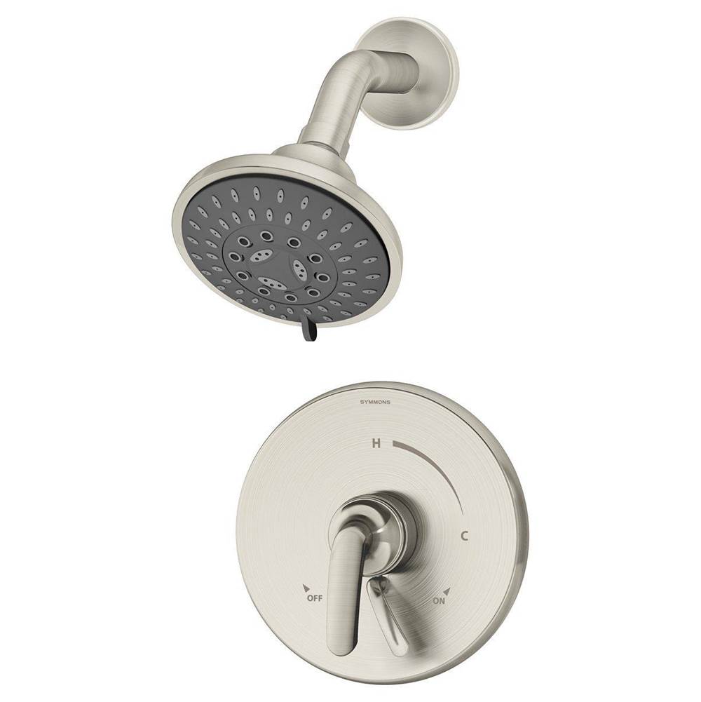 Symmons Elm Single Handle 5-Spray Shower Trim with Secondary Volume Control in Satin Nickel - 1.5 GPM (Valve Not Included)