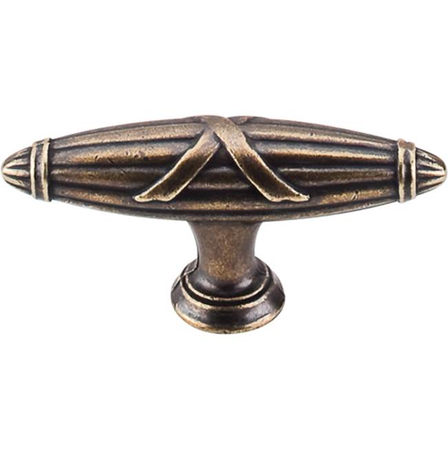 Top Knobs Ribbon and Reed T-Pull 2 3/4 Inch German Bronze