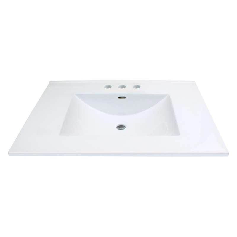 Transolid Transolid Juliette Vanity Top White 8'' Spread