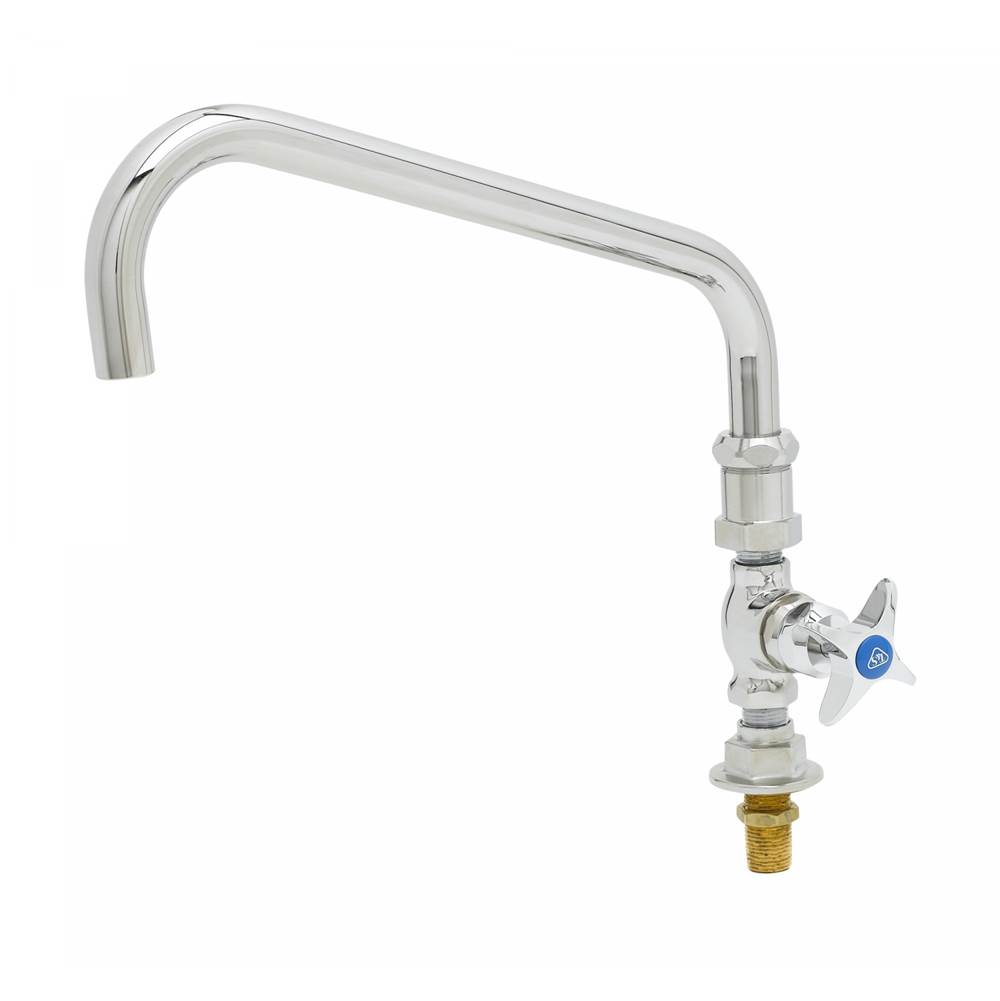 T&S Brass Big-Flo Single Pantry Faucet, Deck Mount, 12'' Swing Nozzle