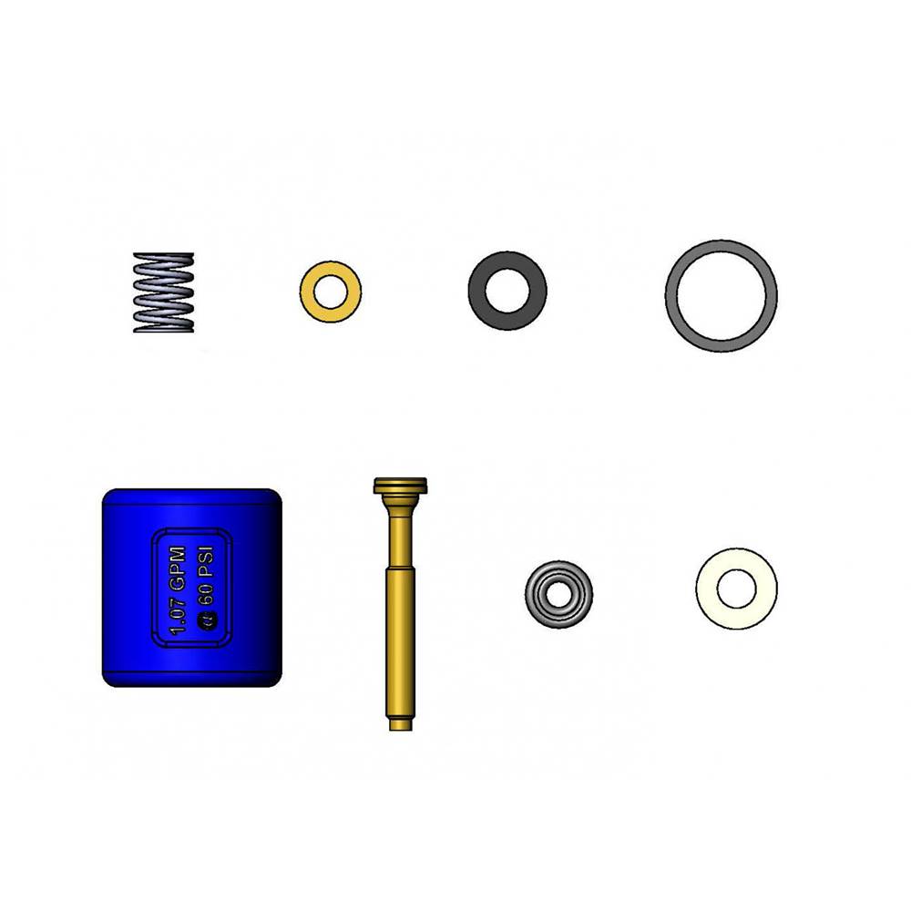 T&S Brass Parts Kit for EB-0107-J Low-Flow Spray Valve (New-Style)