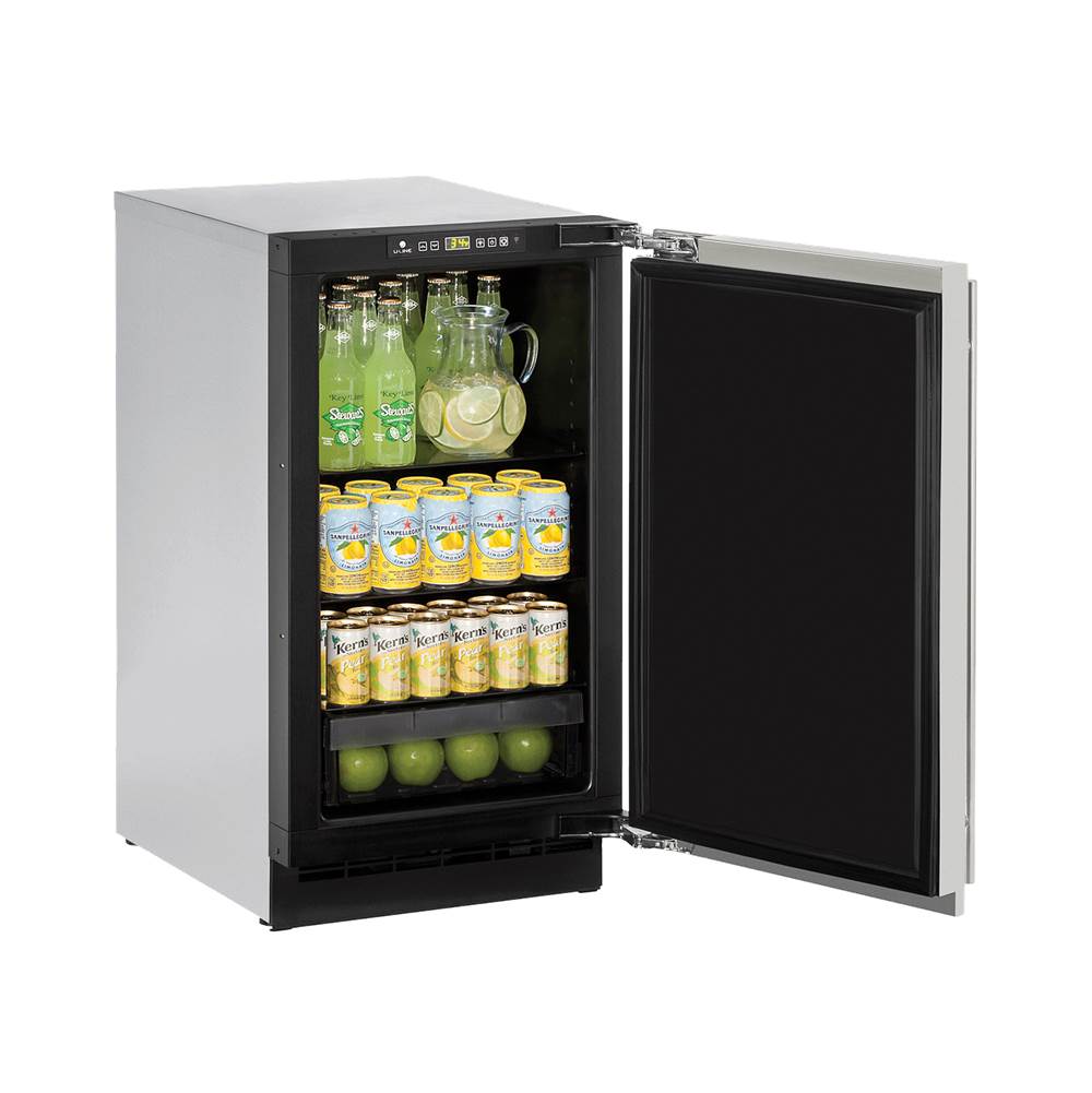 U Line Solid Refrigerator 18'' Reversible Hinge Integrated 115v