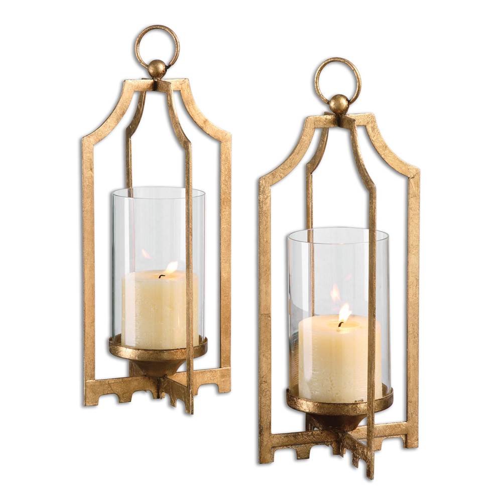 Uttermost Uttermost Lucy Gold Candleholders S/2