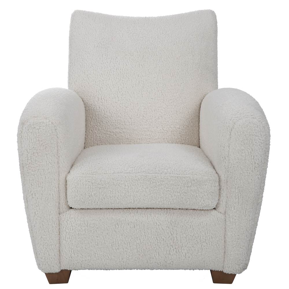 Uttermost Uttermost Teddy White Shearling Accent Chair
