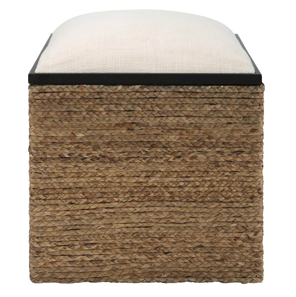 Uttermost Uttermost Island Square Straw Accent Stool