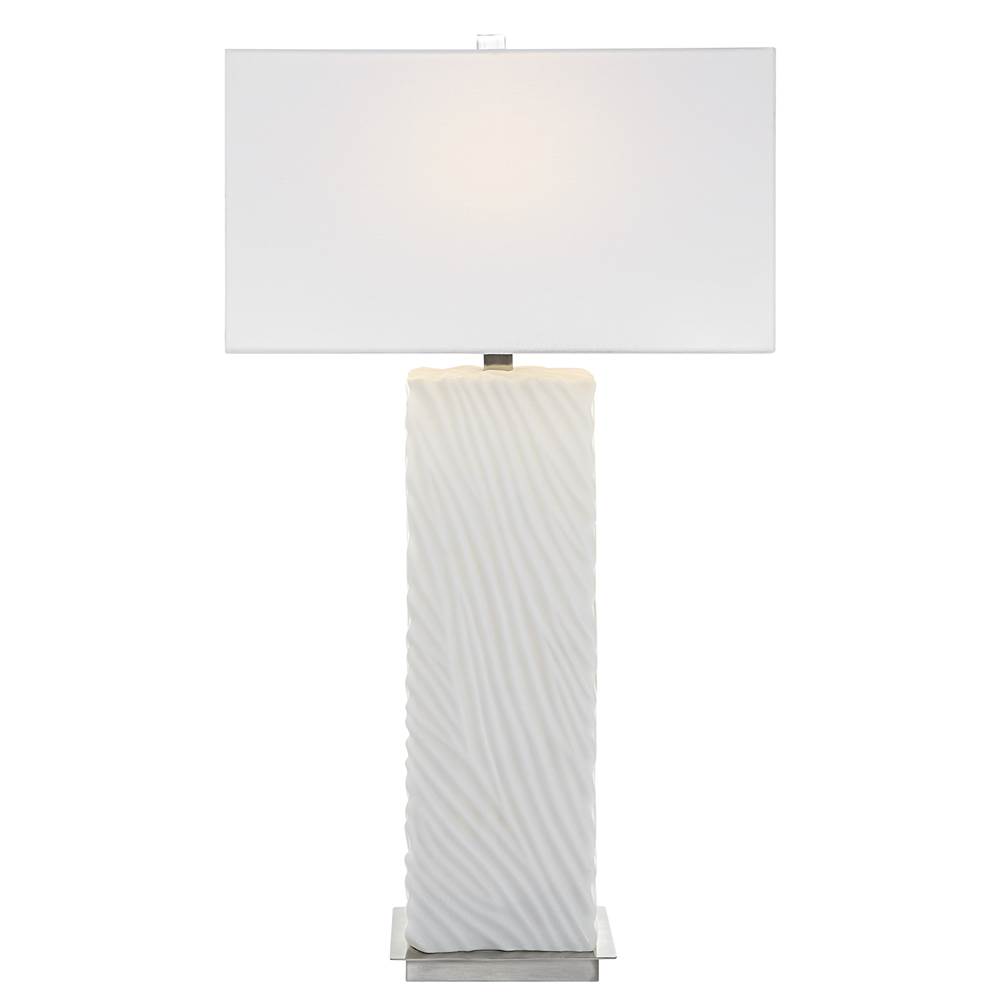 Uttermost Uttermost Pillar White Marble Table Lamp