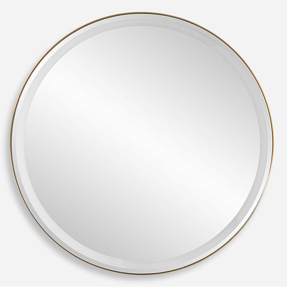 Uttermost Uttermost Crofton Lighted Brass Round Mirror