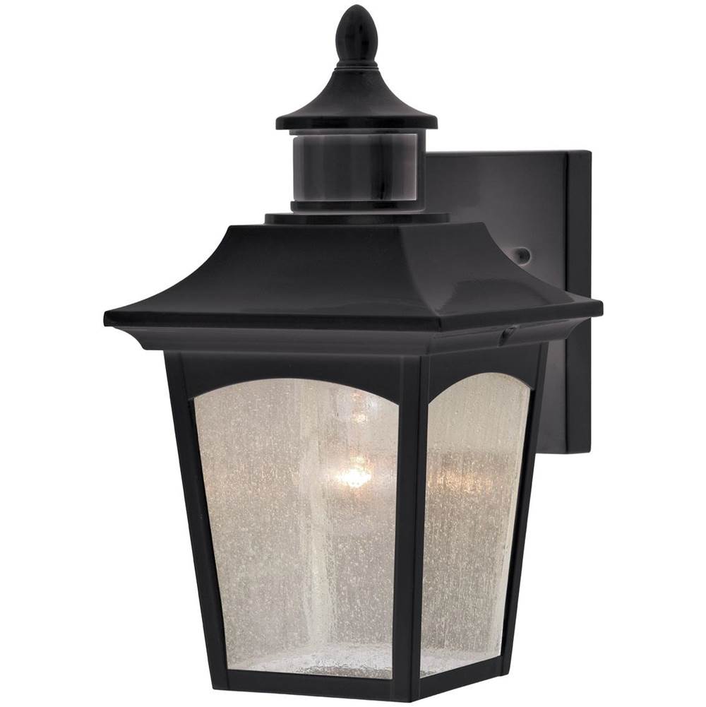 Vaxcel Durham Oil Rubbed Bronze Aluminum Motion Sensor Dusk to Dawn Traditional Outdoor Wall Light with Clear Glass