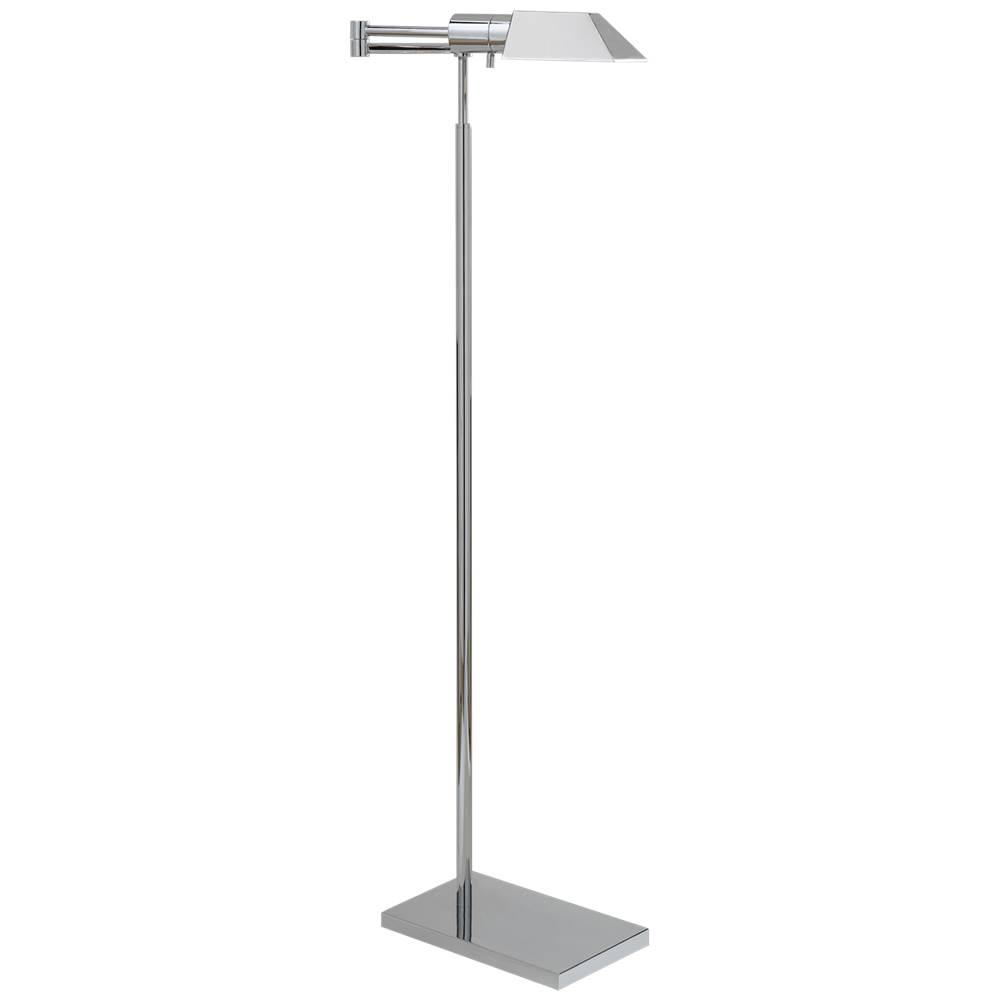 Visual Comfort Signature Collection Studio Swing Arm Floor Lamp in Polished Nickel