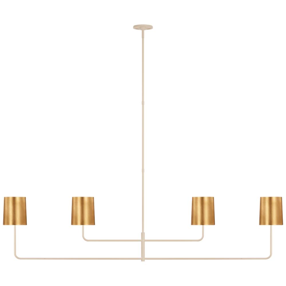 Visual Comfort Signature Collection Go Lightly 70'' Four Light Linear Chandelier
