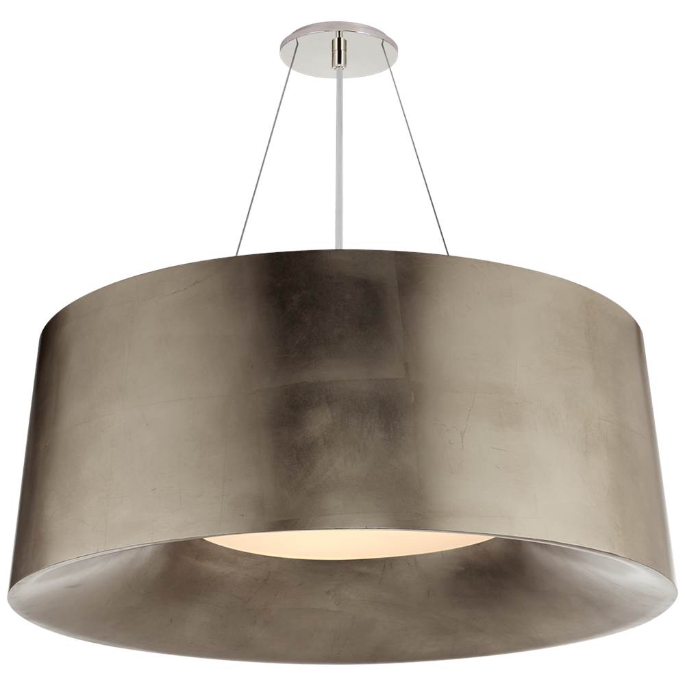 Visual Comfort Signature Collection Halo Medium Hanging Shade in Burnished Silver Leaf