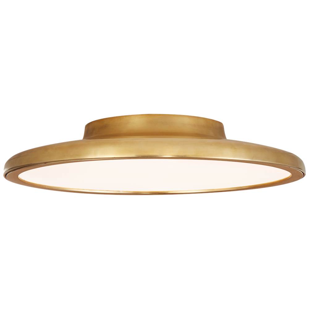 Visual Comfort Signature Collection Dot 13'' Flush Mount in Natural Brass