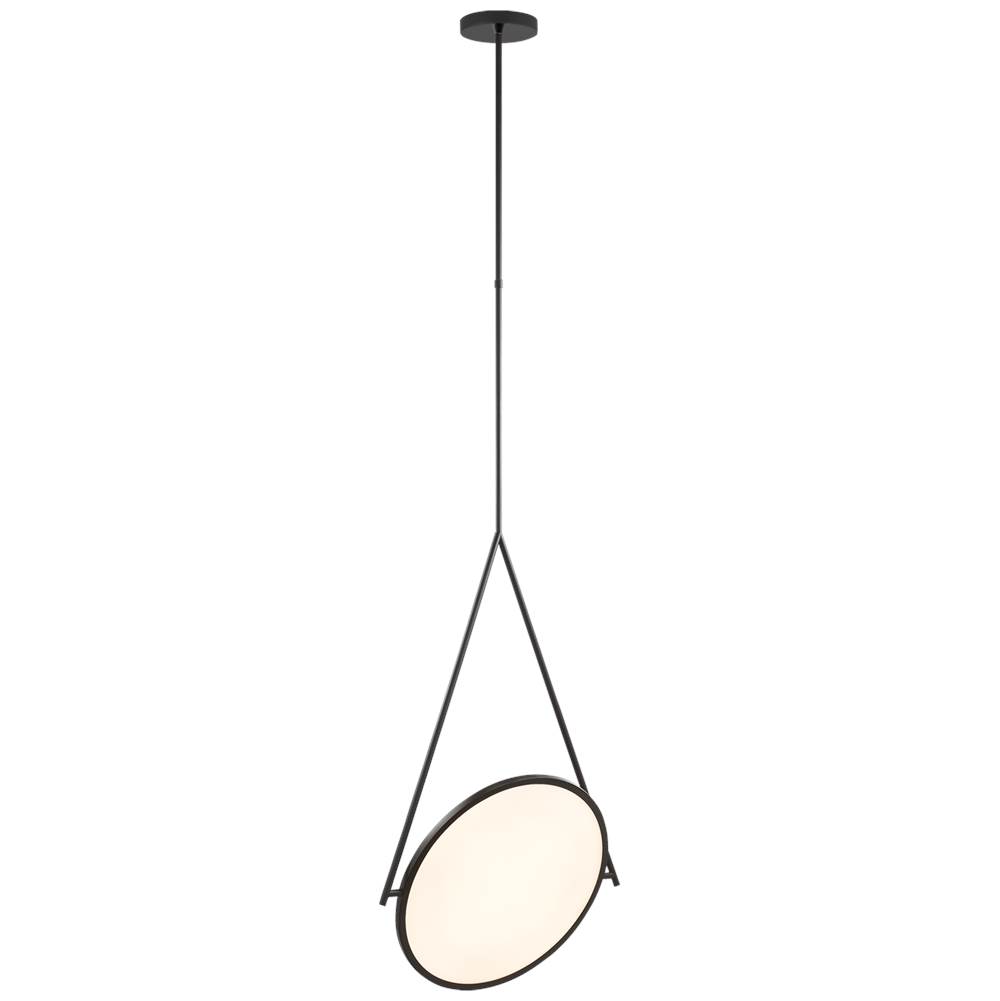 Visual Comfort Signature Collection Dot Stance 13'' Rotating Pendant in Matte Black