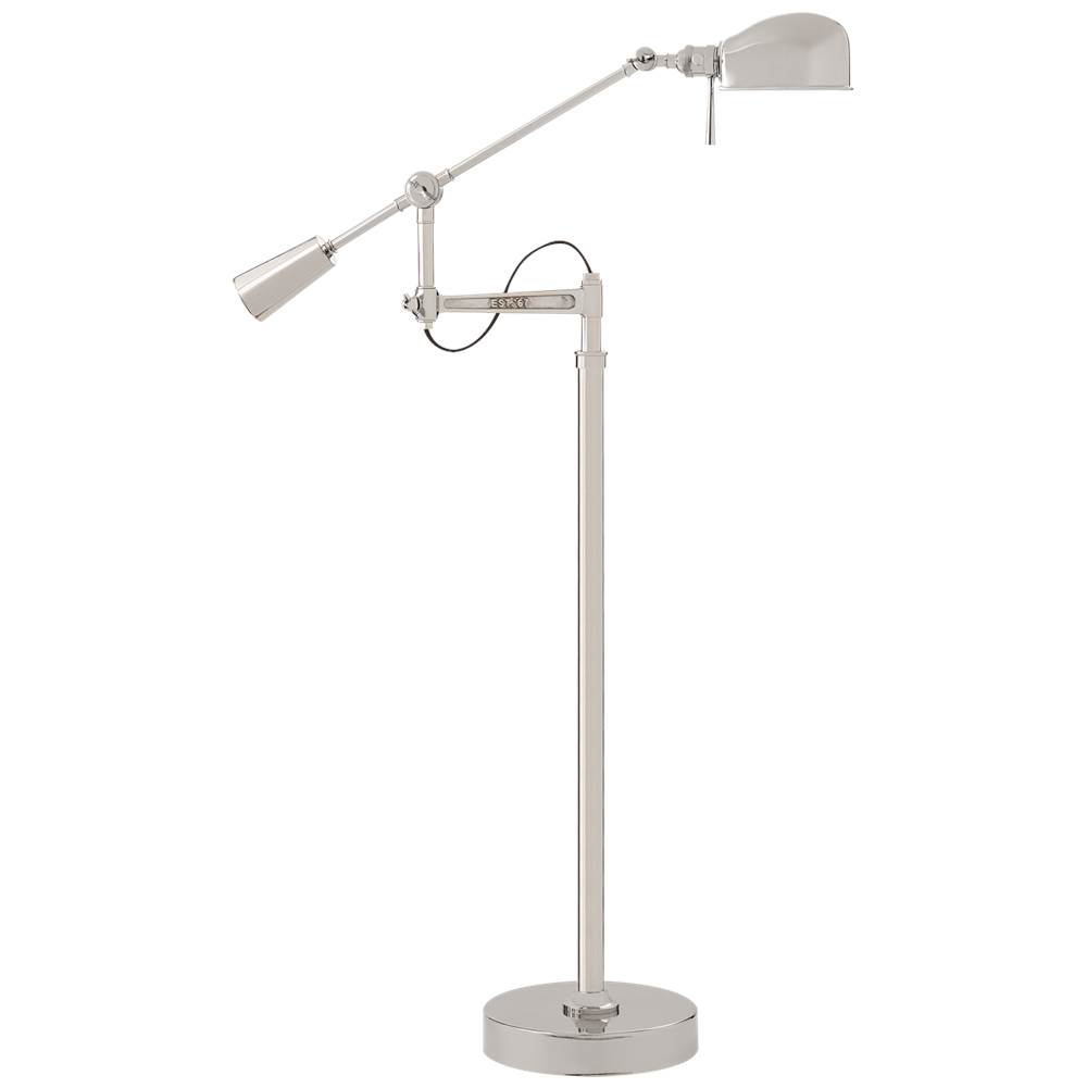 Visual Comfort Signature Collection RL ''67 Boom Arm Floor Lamp in Polished Nickel
