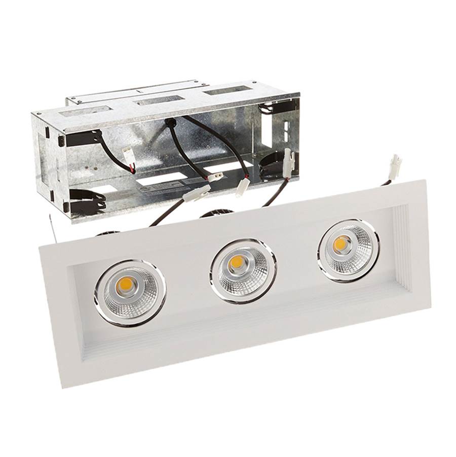 WAC Lighting Mini Multiple LED Three Light Remodel Housing with Trim and Light Engine