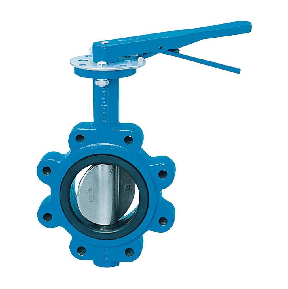 Watts 8 In Domestic Butterfly Valve, Full Lug, Ductile Iron Body, Aluminum Bronze Disc, 416 Ss Shaft, Buna-N Seat, Gear Operator