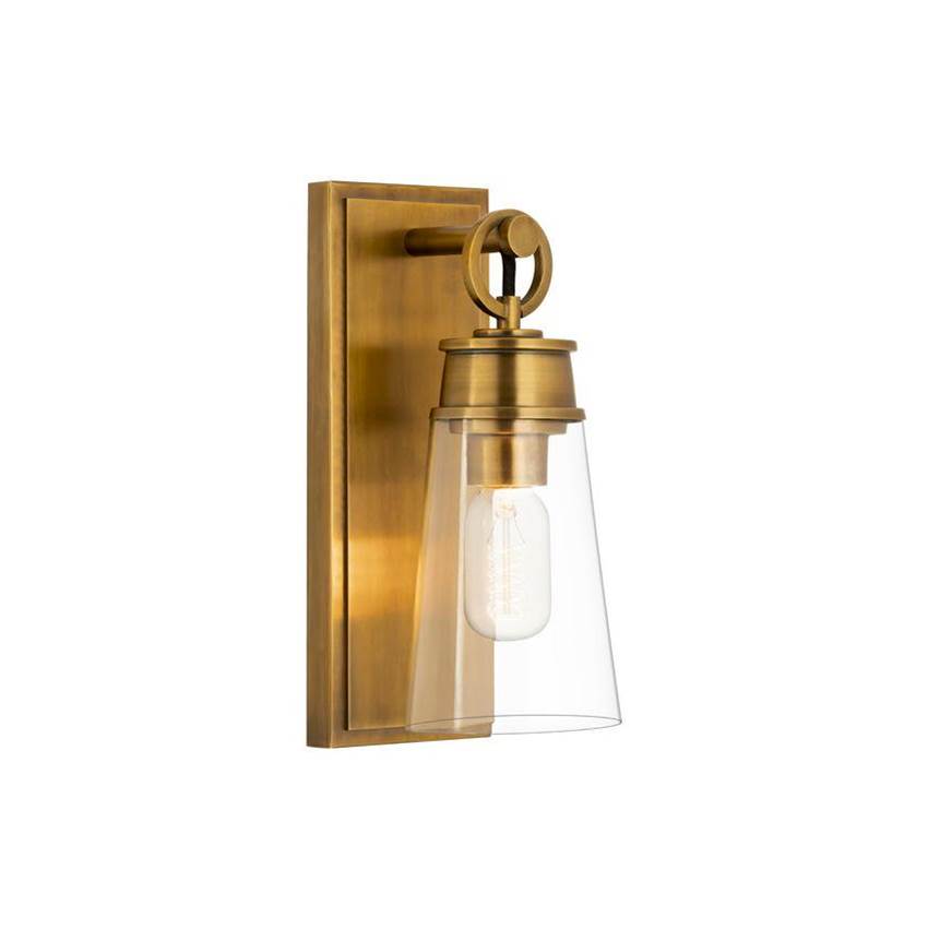 Z-Lite Wentworth 1 Light Wall Sconce in Rubbed Brass